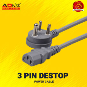 DESKTOP 3PIN POWER CORD 3 Mtrs.