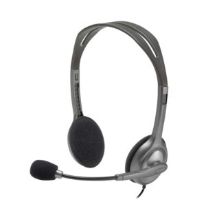Logitech H110 Stereo Wired On Ear Headphones With Mic