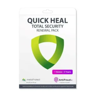 1 PC 3 Years Quick Heal Total Security Email Delivery