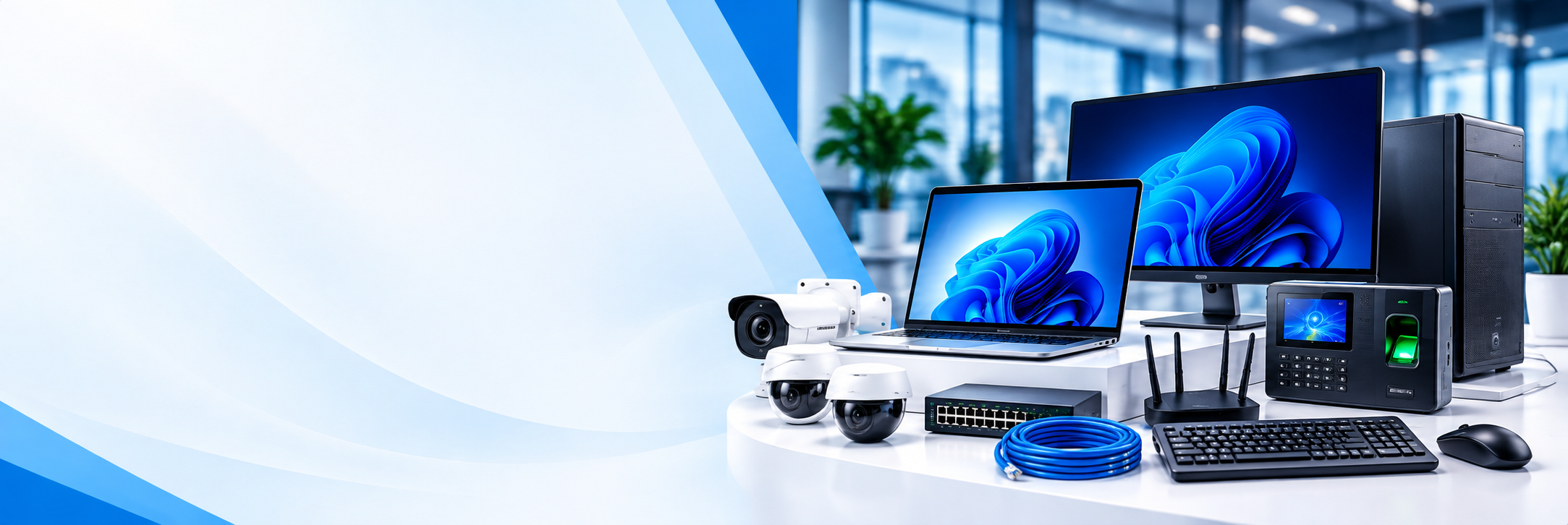 IT products including computers, CCTV and biometric equipment